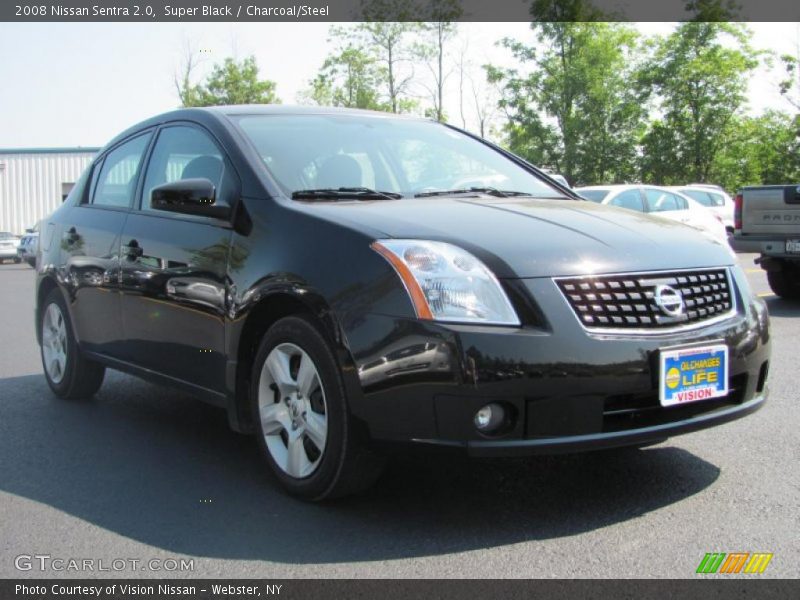 Super Black / Charcoal/Steel 2008 Nissan Sentra 2.0