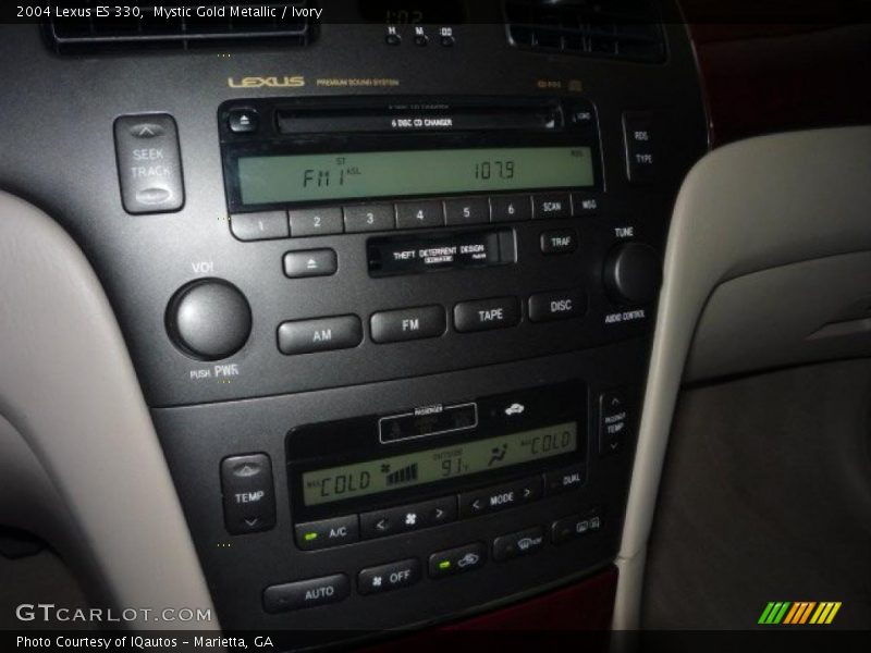 Mystic Gold Metallic / Ivory 2004 Lexus ES 330