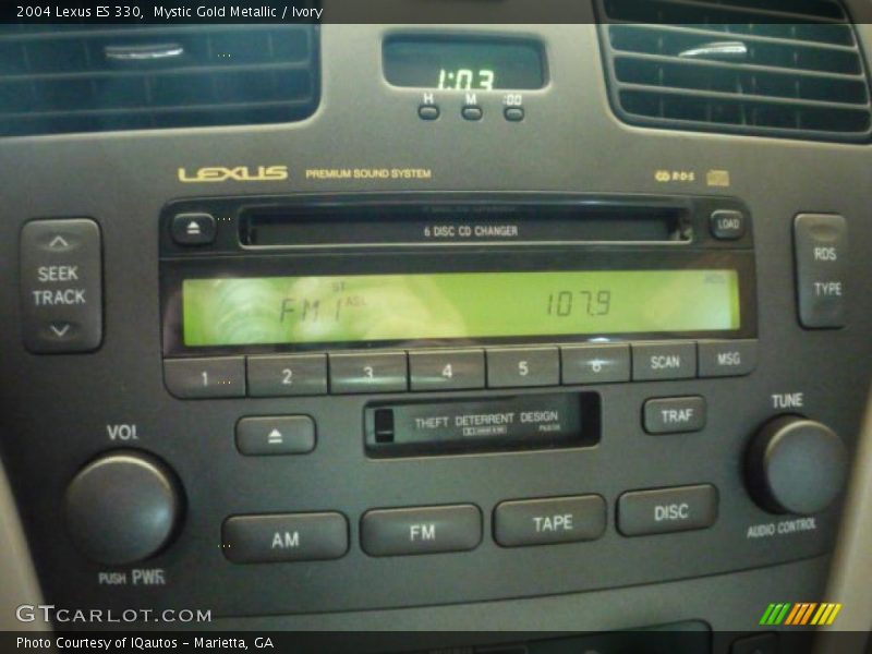 Mystic Gold Metallic / Ivory 2004 Lexus ES 330