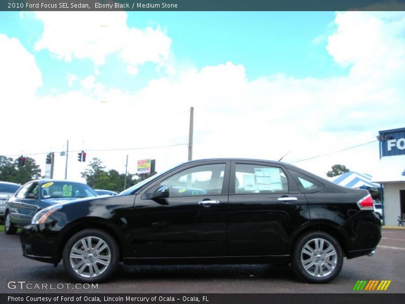Ebony Black / Medium Stone 2010 Ford Focus SEL Sedan