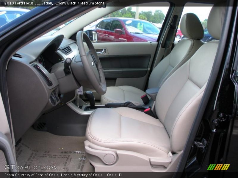 Ebony Black / Medium Stone 2010 Ford Focus SEL Sedan