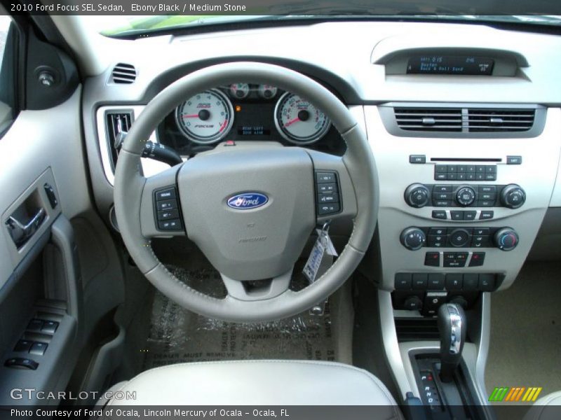 Ebony Black / Medium Stone 2010 Ford Focus SEL Sedan