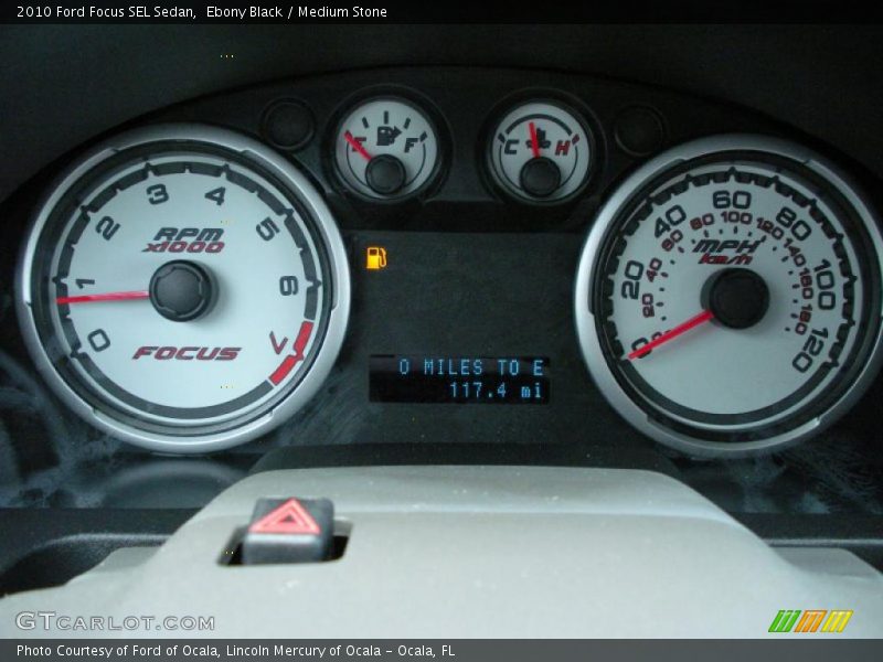 Ebony Black / Medium Stone 2010 Ford Focus SEL Sedan