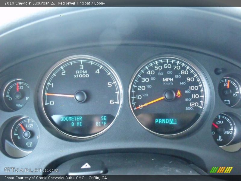 Red Jewel Tintcoat / Ebony 2010 Chevrolet Suburban LS