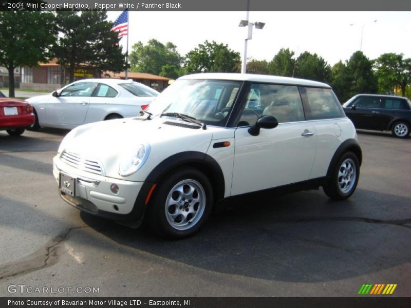 Pepper White / Panther Black 2004 Mini Cooper Hardtop