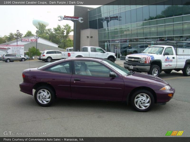 Dark Purple / Dark Gray 1996 Chevrolet Cavalier Coupe