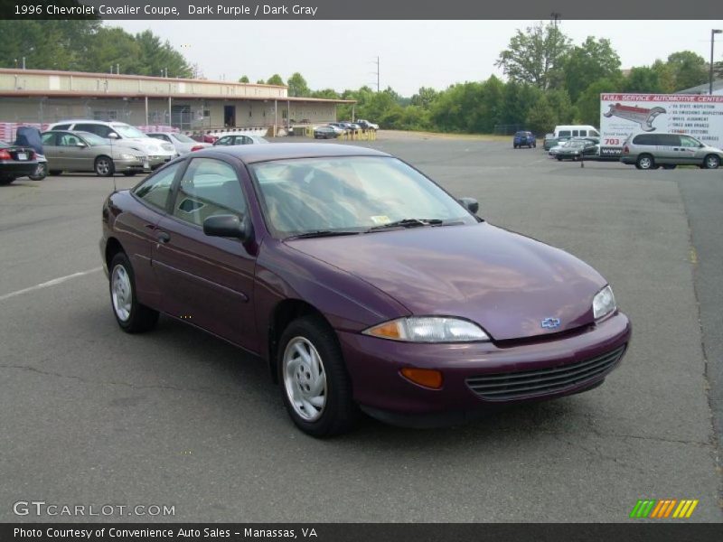 Dark Purple / Dark Gray 1996 Chevrolet Cavalier Coupe