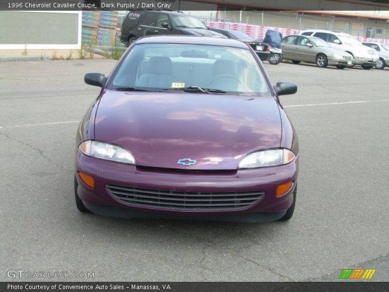 Dark Purple / Dark Gray 1996 Chevrolet Cavalier Coupe