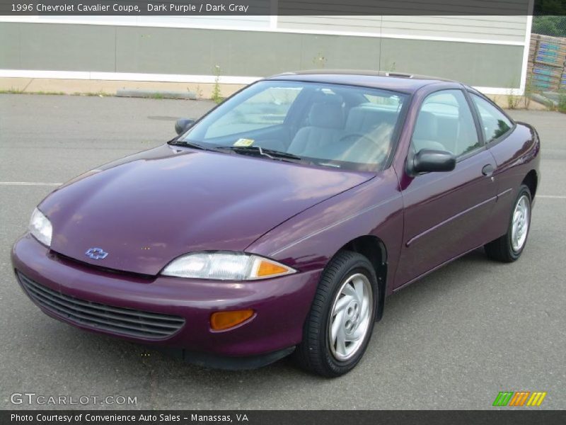 Dark Purple / Dark Gray 1996 Chevrolet Cavalier Coupe