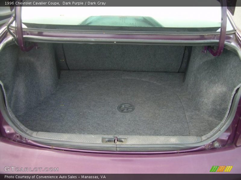 Dark Purple / Dark Gray 1996 Chevrolet Cavalier Coupe