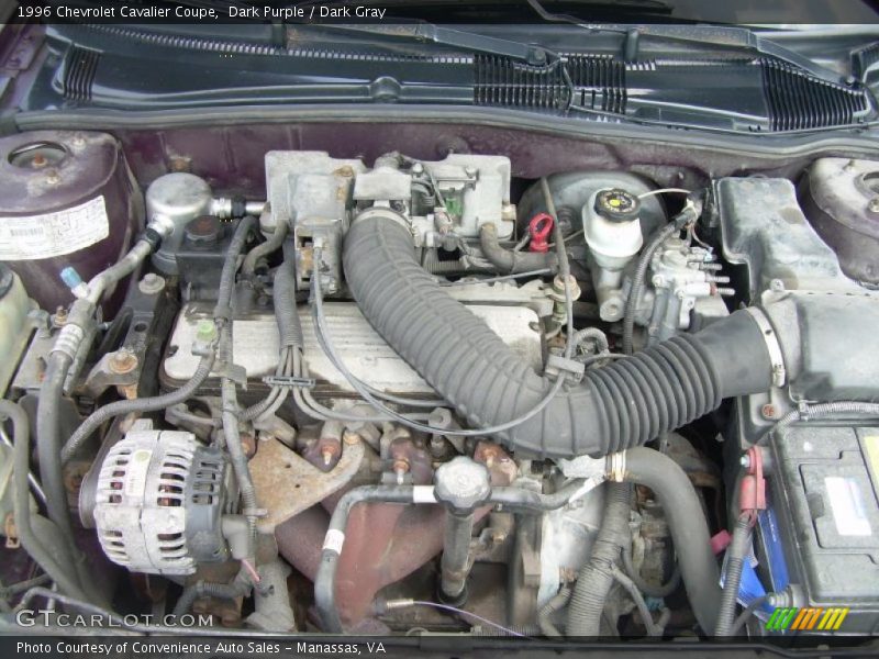 Dark Purple / Dark Gray 1996 Chevrolet Cavalier Coupe