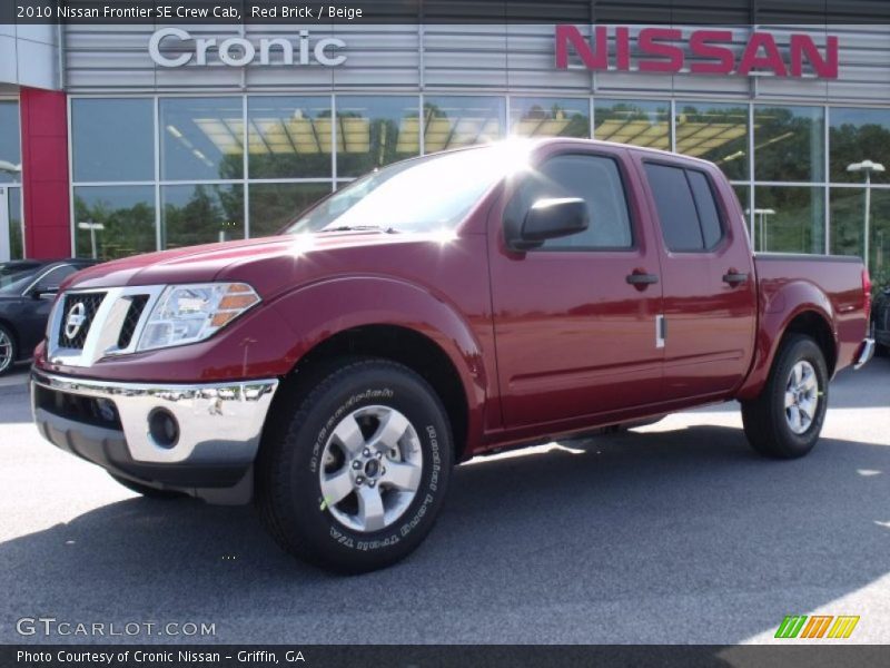 Red Brick / Beige 2010 Nissan Frontier SE Crew Cab