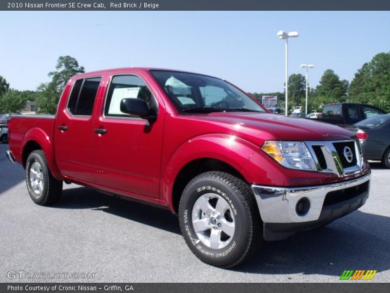Red Brick / Beige 2010 Nissan Frontier SE Crew Cab