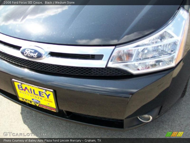 Black / Medium Stone 2008 Ford Focus SES Coupe