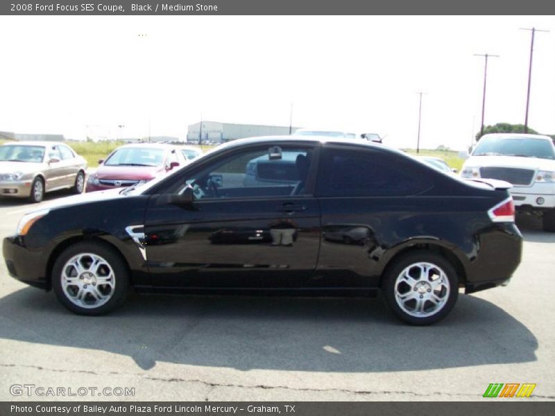 Black / Medium Stone 2008 Ford Focus SES Coupe