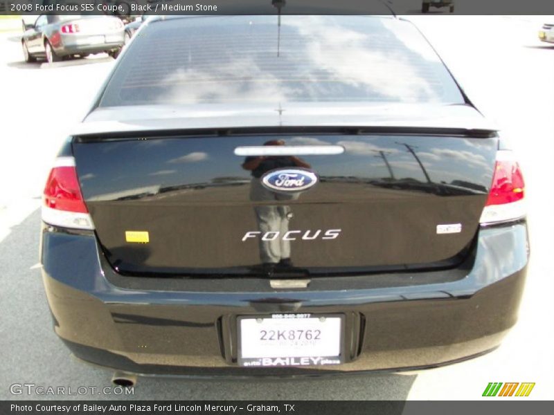 Black / Medium Stone 2008 Ford Focus SES Coupe