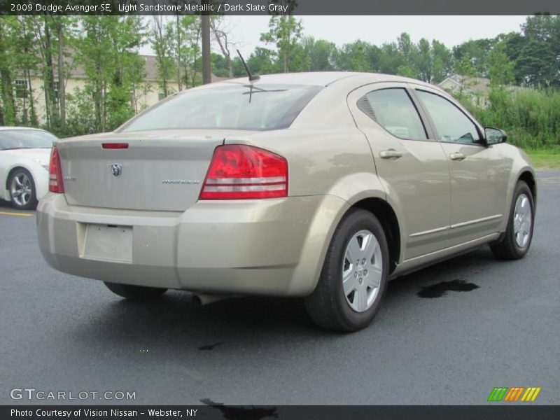 Light Sandstone Metallic / Dark Slate Gray 2009 Dodge Avenger SE