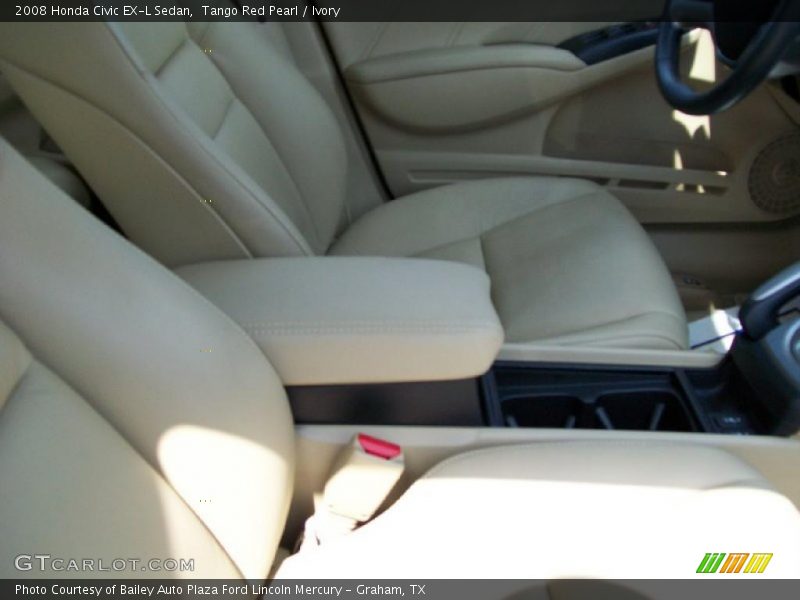 Tango Red Pearl / Ivory 2008 Honda Civic EX-L Sedan