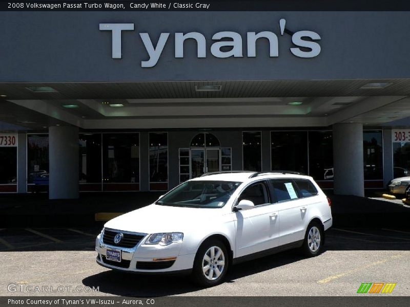 Candy White / Classic Gray 2008 Volkswagen Passat Turbo Wagon