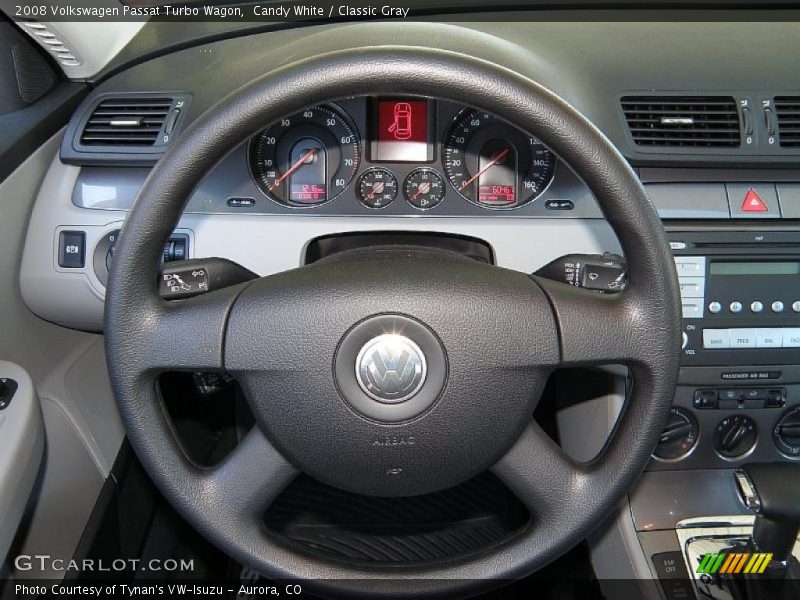 Candy White / Classic Gray 2008 Volkswagen Passat Turbo Wagon