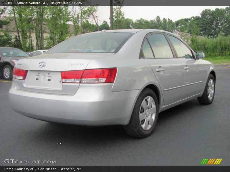 Bright Silver / Gray 2008 Hyundai Sonata GLS