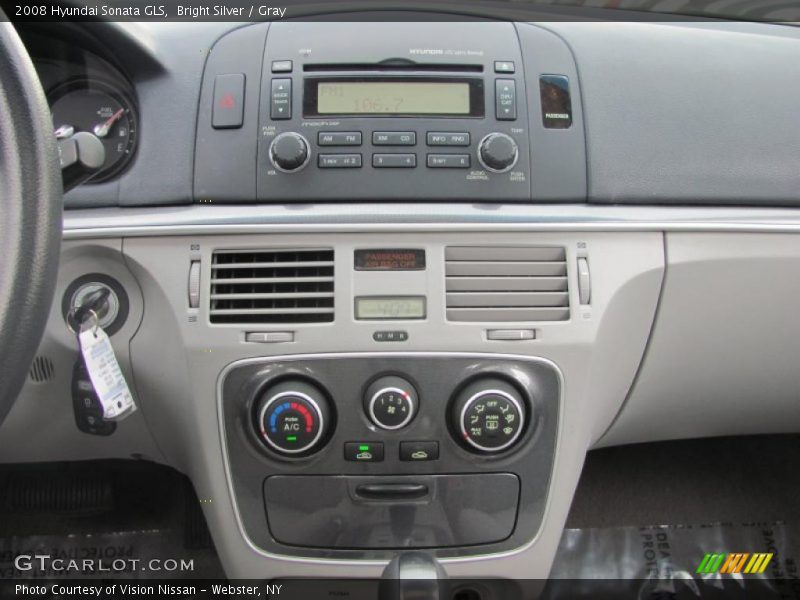 Bright Silver / Gray 2008 Hyundai Sonata GLS