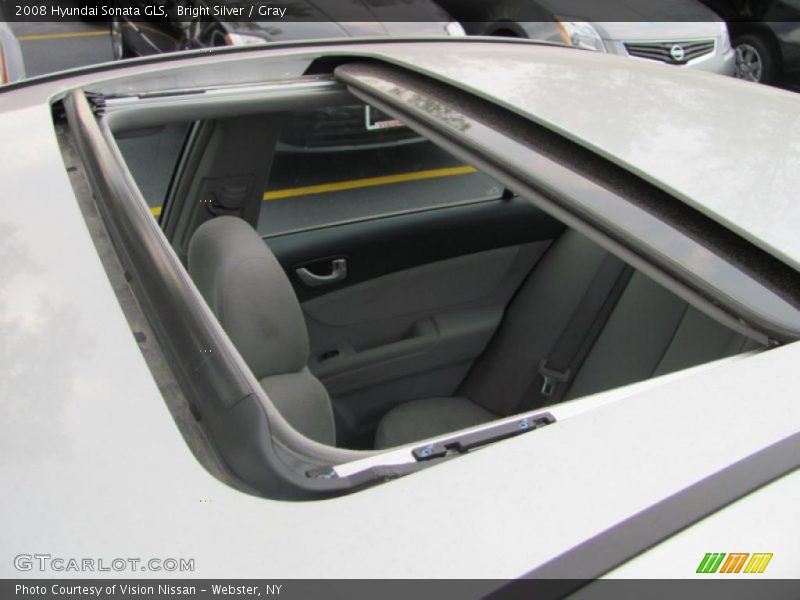 Bright Silver / Gray 2008 Hyundai Sonata GLS