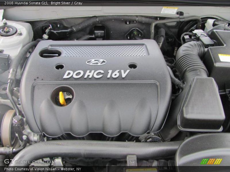 Bright Silver / Gray 2008 Hyundai Sonata GLS