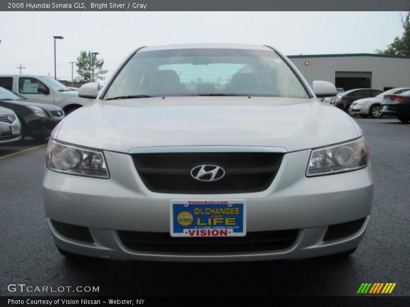 Bright Silver / Gray 2008 Hyundai Sonata GLS