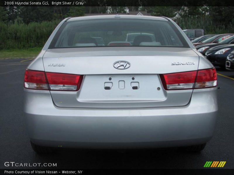 Bright Silver / Gray 2008 Hyundai Sonata GLS