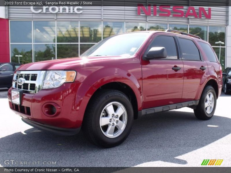 Sangria Red Metallic / Stone 2009 Ford Escape XLS