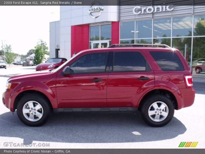 Sangria Red Metallic / Stone 2009 Ford Escape XLS