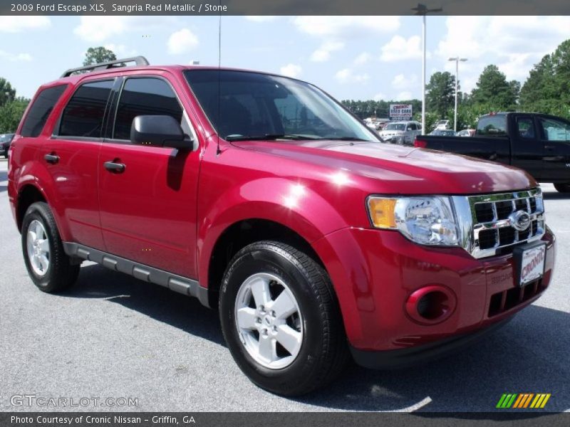 Sangria Red Metallic / Stone 2009 Ford Escape XLS
