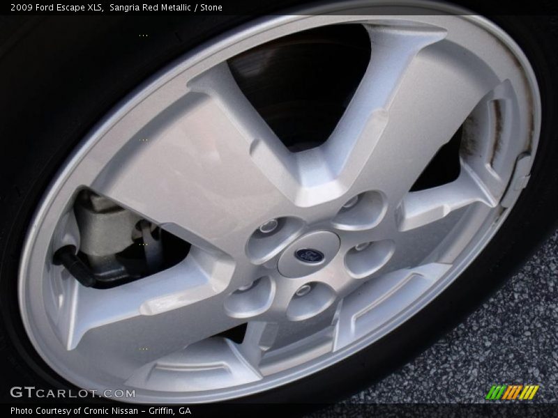 Sangria Red Metallic / Stone 2009 Ford Escape XLS