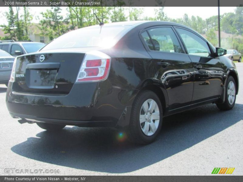 Super Black / Charcoal/Steel 2008 Nissan Sentra 2.0