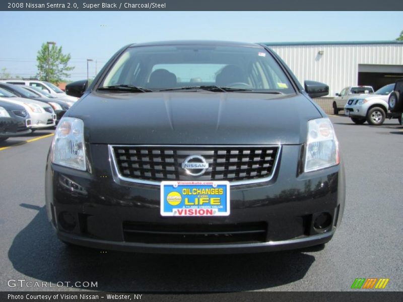 Super Black / Charcoal/Steel 2008 Nissan Sentra 2.0