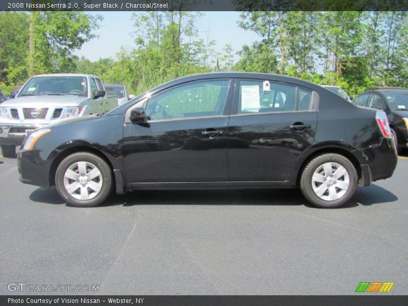 Super Black / Charcoal/Steel 2008 Nissan Sentra 2.0