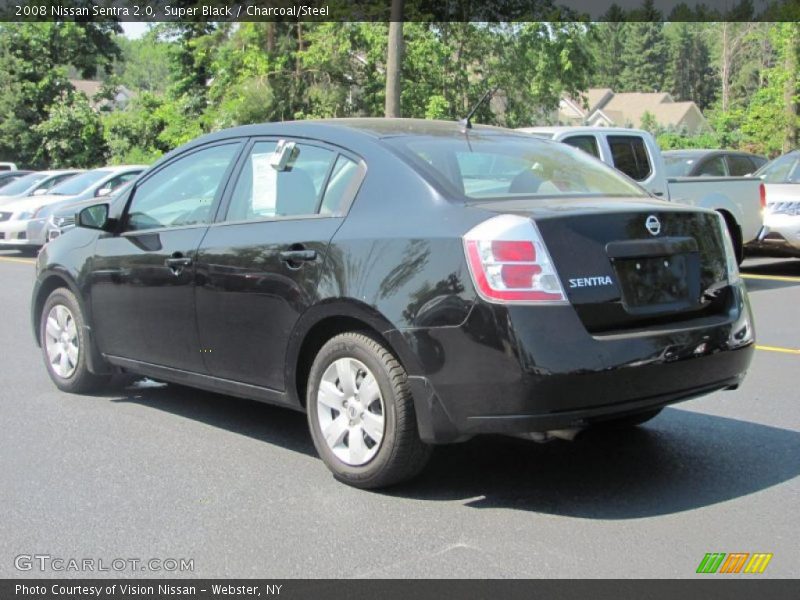 Super Black / Charcoal/Steel 2008 Nissan Sentra 2.0