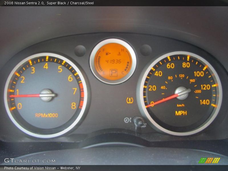 Super Black / Charcoal/Steel 2008 Nissan Sentra 2.0