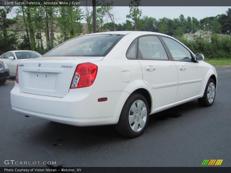 Absolute White / Grey 2008 Suzuki Forenza