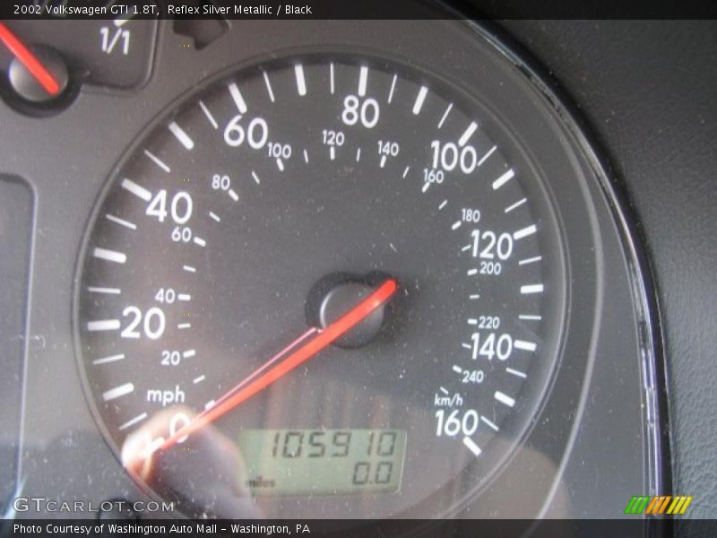 Reflex Silver Metallic / Black 2002 Volkswagen GTI 1.8T