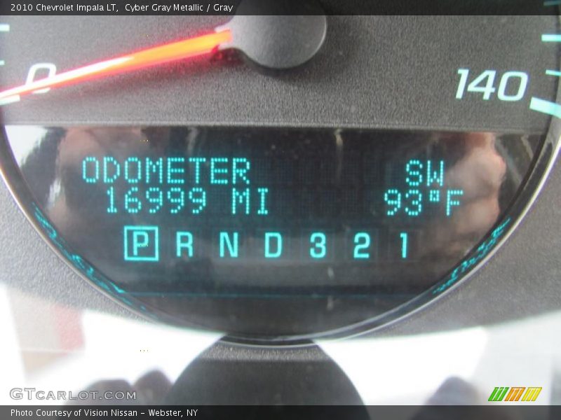 Cyber Gray Metallic / Gray 2010 Chevrolet Impala LT