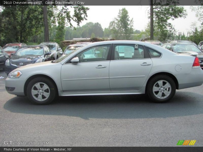 Cyber Gray Metallic / Gray 2010 Chevrolet Impala LT