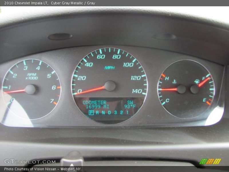 Cyber Gray Metallic / Gray 2010 Chevrolet Impala LT