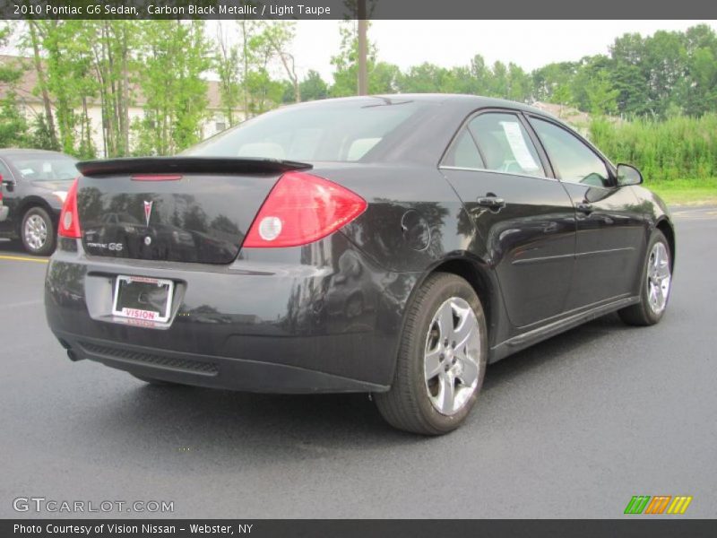 Carbon Black Metallic / Light Taupe 2010 Pontiac G6 Sedan