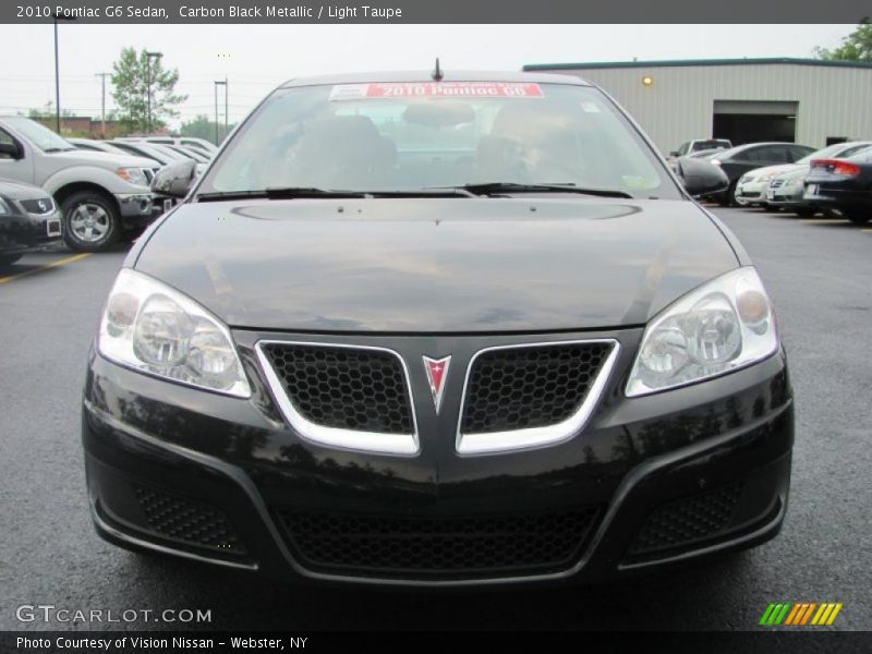 Carbon Black Metallic / Light Taupe 2010 Pontiac G6 Sedan