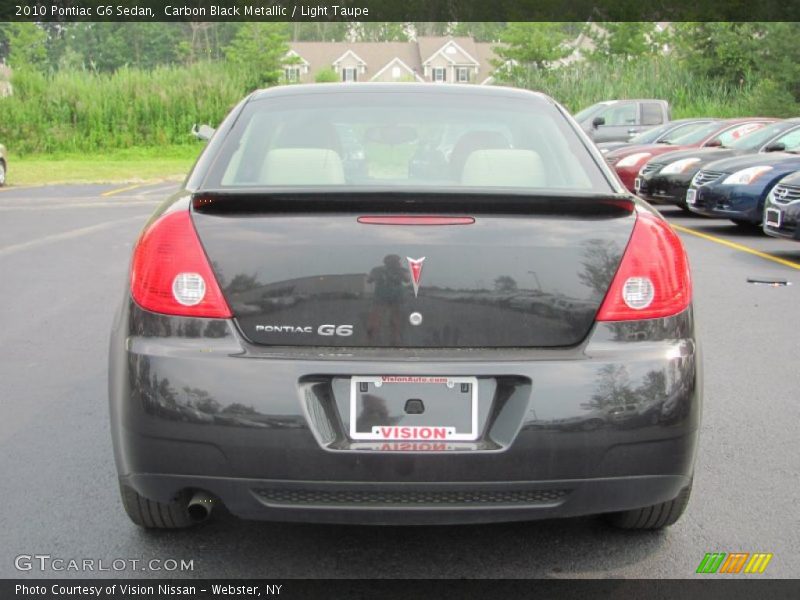 Carbon Black Metallic / Light Taupe 2010 Pontiac G6 Sedan