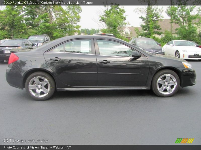 Carbon Black Metallic / Light Taupe 2010 Pontiac G6 Sedan