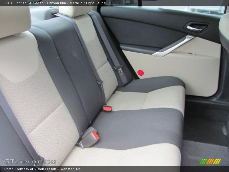 Carbon Black Metallic / Light Taupe 2010 Pontiac G6 Sedan
