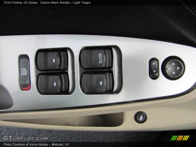Carbon Black Metallic / Light Taupe 2010 Pontiac G6 Sedan